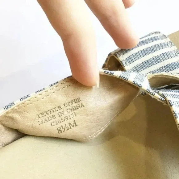 Splendid Kutie Wedge Striped Sandals 8.5 - Picture 4 of 8